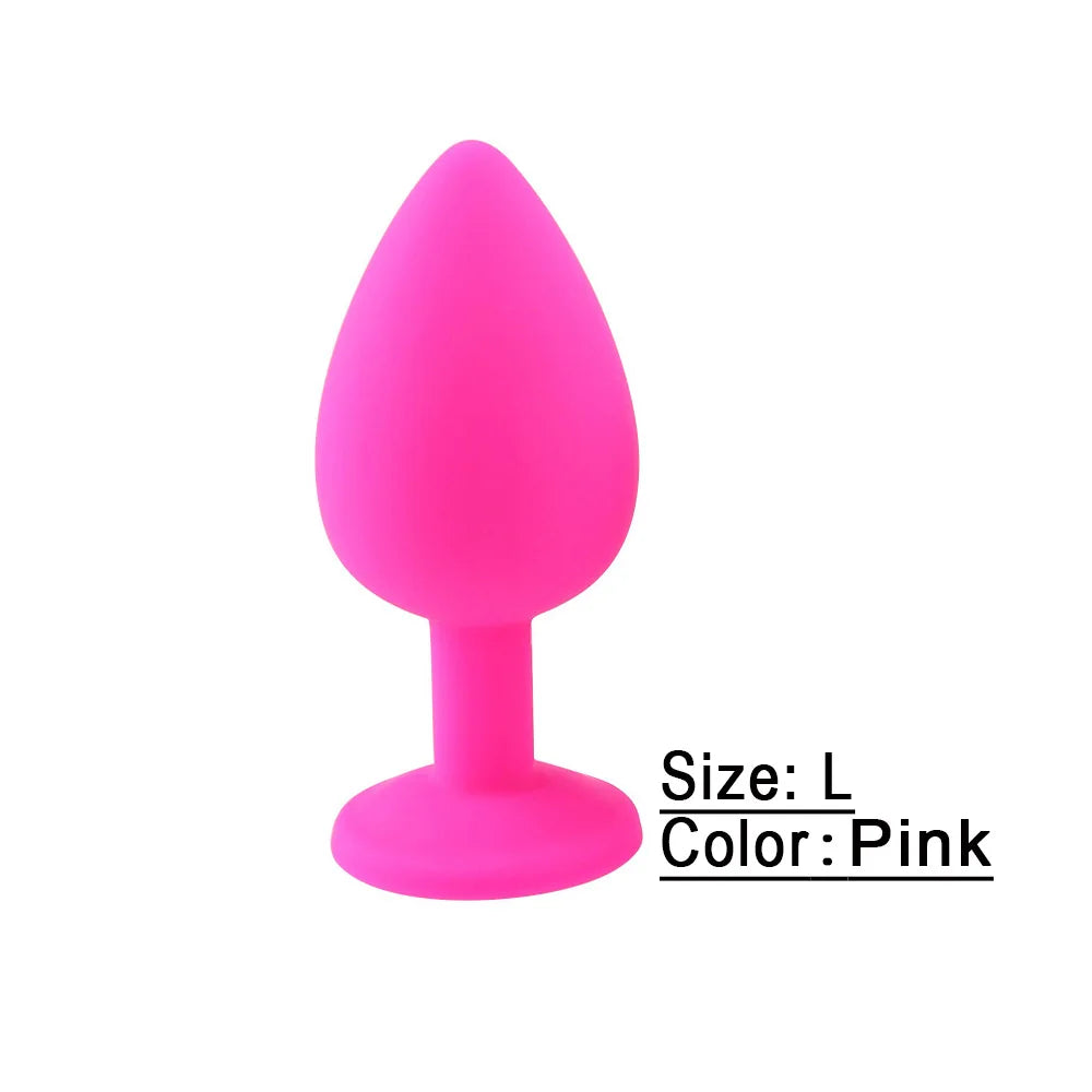 Silicone Anal Plug Unisex Sex Stopper Adult Sex Toys Men/Women Prostate Massager Anal Trainer Butt Plugs for Couples/Gay