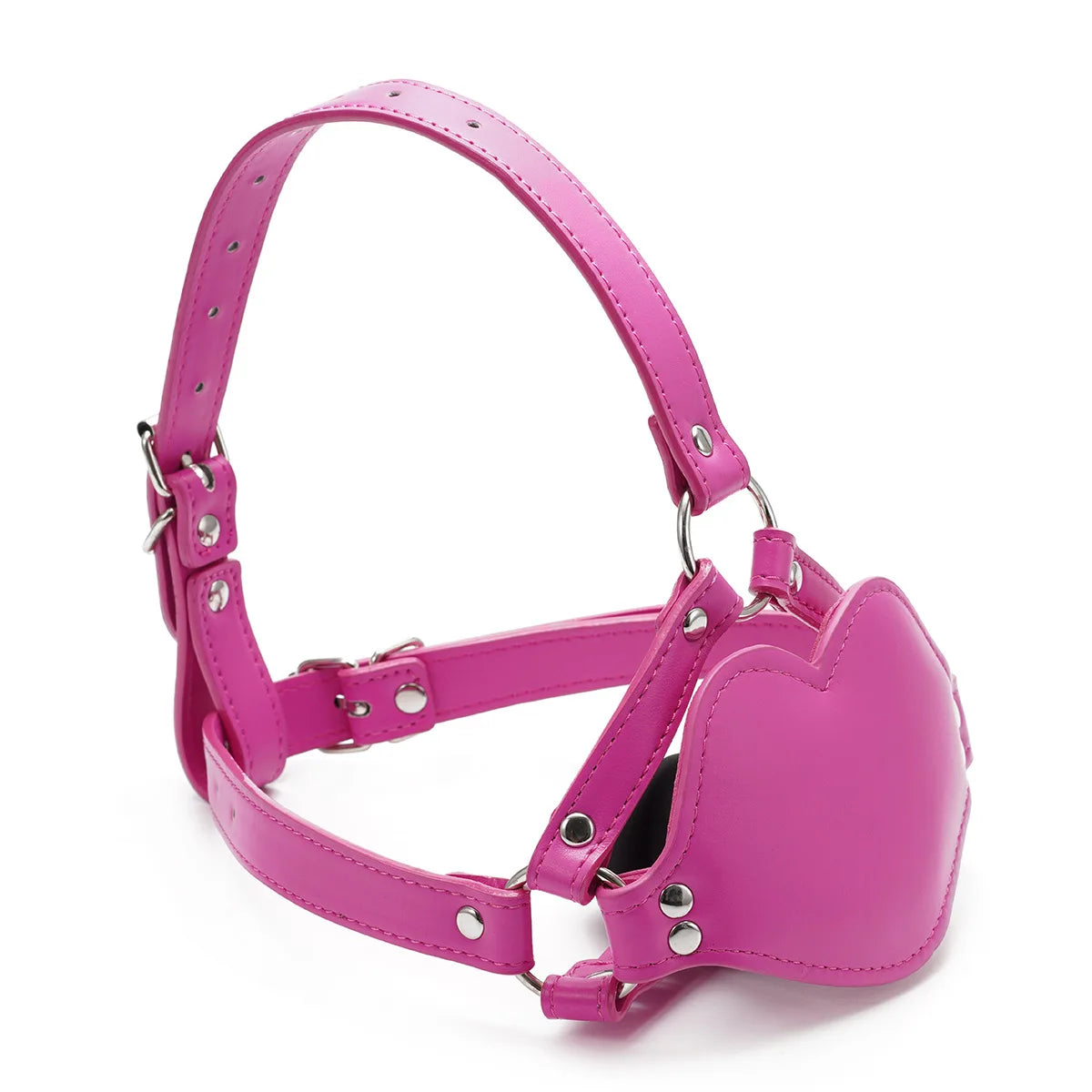 Thierry Silicone Dildos Gag, Leather Harness Open Mouth Gag Bondage BDSM Sex Toys for Couple Adult Games Erotic Toys