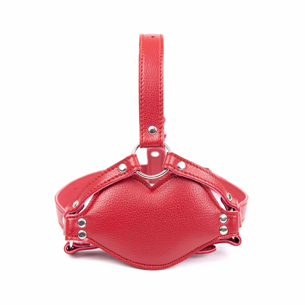 Thierry Silicone Dildos Gag, Leather Harness Open Mouth Gag Bondage BDSM Sex Toys for Couple Adult Games Erotic Toys