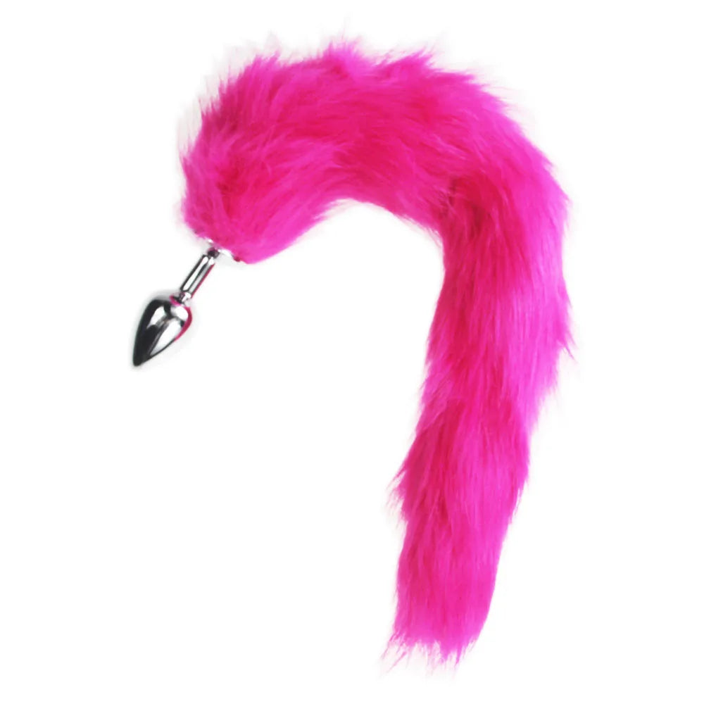 bdSM Dog Fox Tail Anal Plug sexy Toys Metal Fake Furry Butt Plug BDSM Flirt Anus Plug For Women role Games Product For Couples