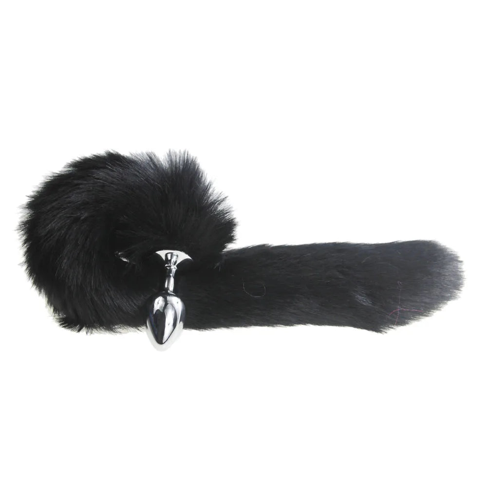 bdSM Dog Fox Tail Anal Plug sexy Toys Metal Fake Furry Butt Plug BDSM Flirt Anus Plug For Women role Games Product For Couples