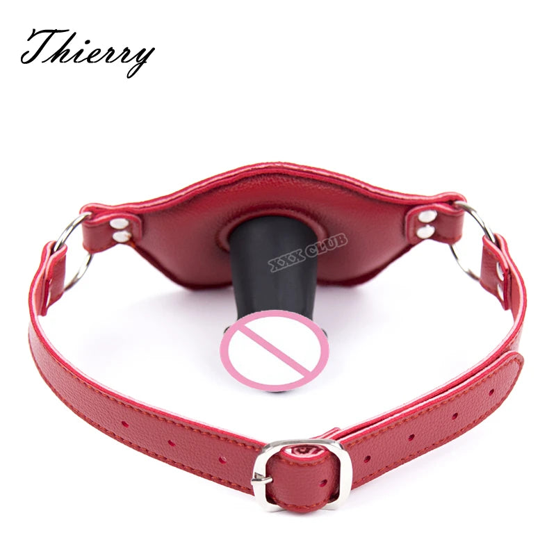 Thierry Dildo Gag Mouth Gag Fetish SM Toys Bondage Penis Harness Adult Game Sex Toys Sex Products Adult Erotic Toys