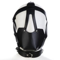 PU Leather Head Harness Mouth Mask With Ball Mouth Gag Fetish Salve BDSM Bondage Restraint Adult Games Sex Toys For Couples