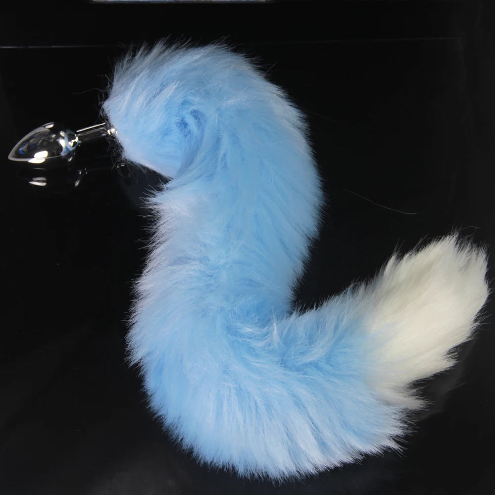 bdSM Dog Fox Tail Anal Plug sexy Toys Metal Fake Furry Butt Plug BDSM Flirt Anus Plug For Women role Games Product For Couples