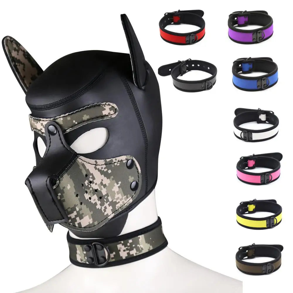 SM Games Puppy Play Collars For Adults Set BDSM Lingerie Dog Role Play Collar For Bondage Necklace Cosplay Flirting For Couples