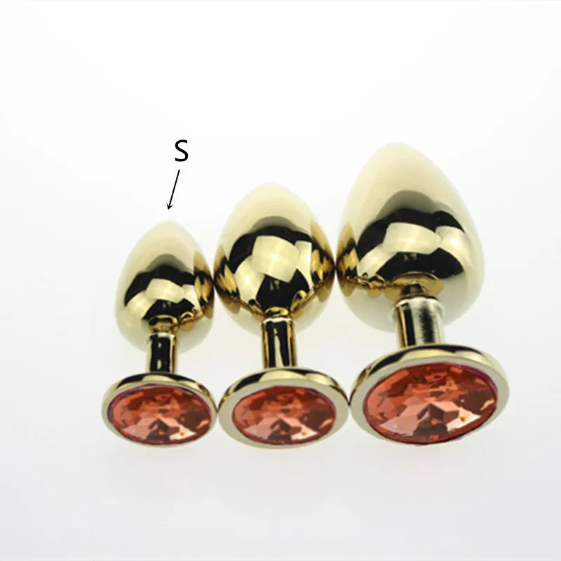 3 Size Anal plug S/M/L Stainless Steel Metal Anal Plug Sex Toys for Adults Female/Male Dildo Anal toys Women Men Gay Butt Plug
