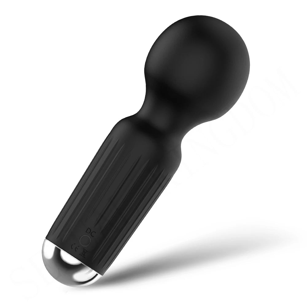 Strong Motors Vibrators Mini AV Wand 20 Modes Sticks Small Portable G-spot Clitoral Stimulator Female Masturbator Adult Sex Toys