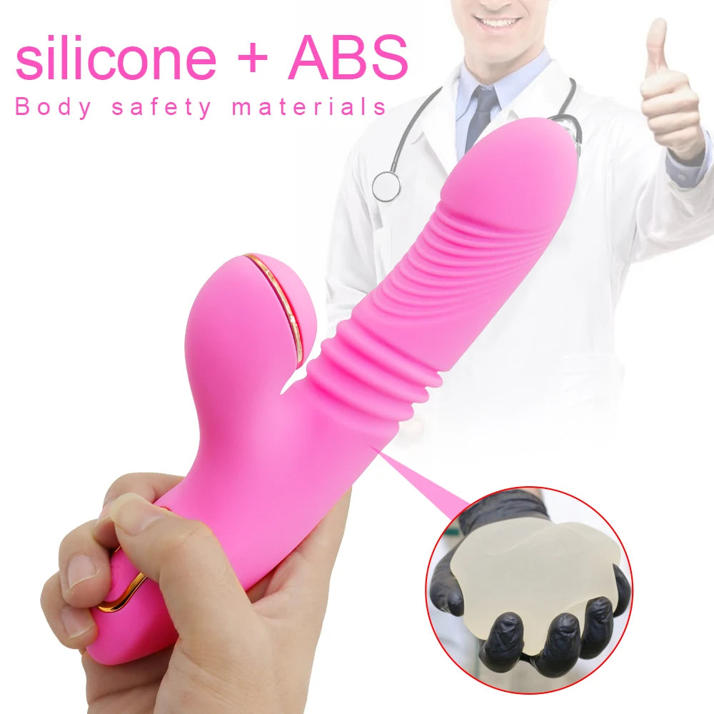 Adult Toys G Spot Dildo Vibrator Sex Toy Heating Telescopic Thrusting Sex Product Vibration for Women Female Clitoris Stimulator