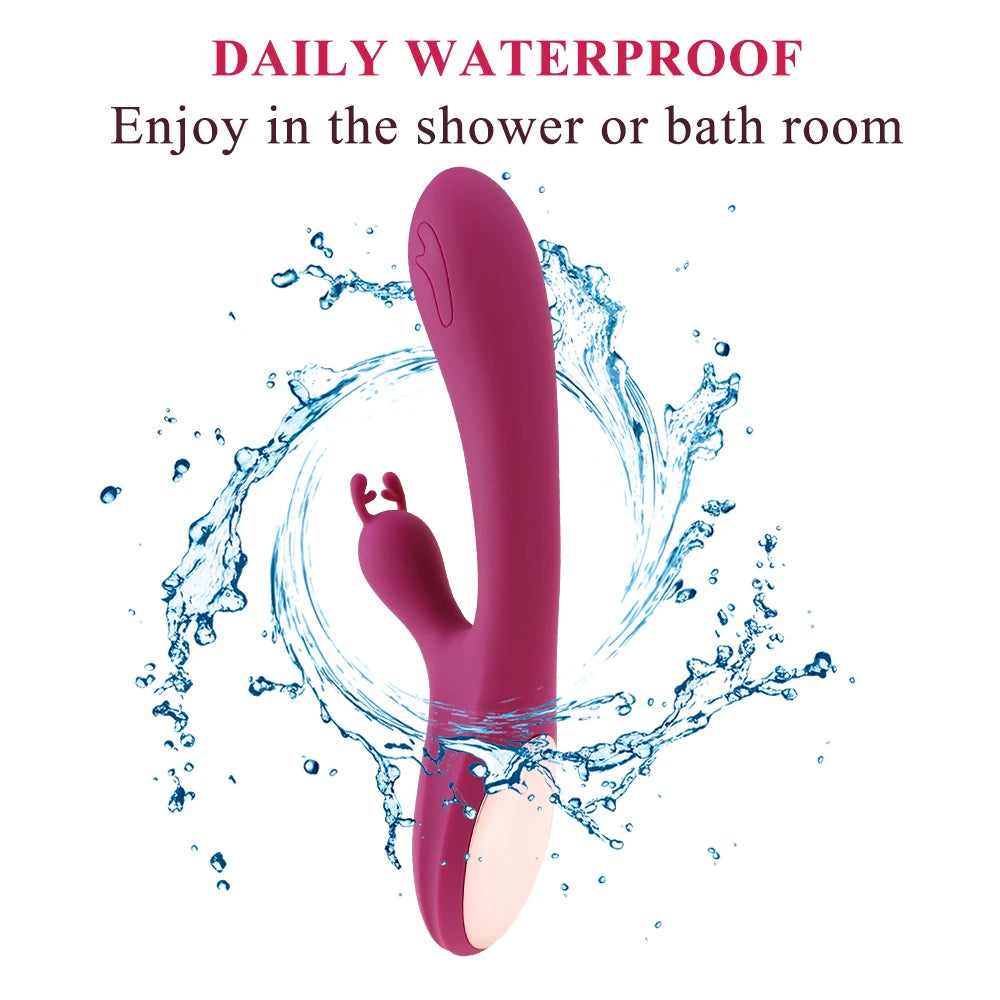 Adult sex toys Vibrators G-spot 10 Speeds USB Rechargeable Powerful Dildo Rabbit Vibrator for Women Clitoris stimulation Massage