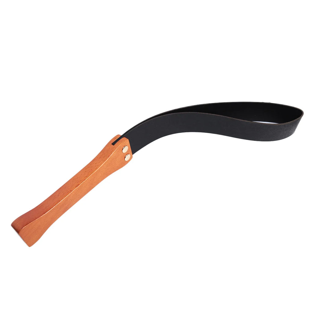Thierry Flogger Leather Bdsm Whip Wooden Handle Spanking Paddle Slave Adult Sex Toys for Womans Bondage Restraints Whips