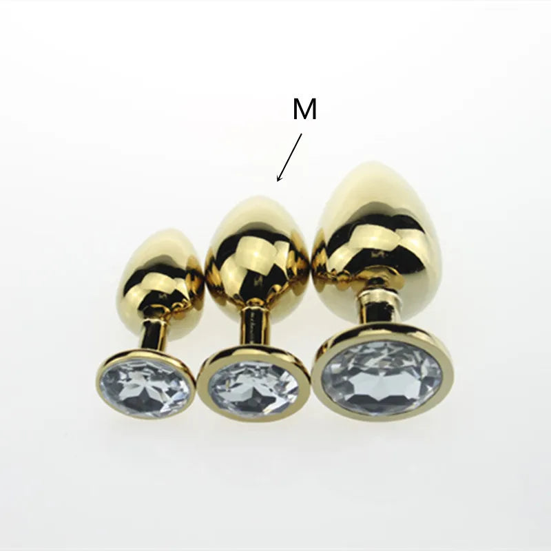 3 Size Anal plug S/M/L Stainless Steel Metal Anal Plug Sex Toys for Adults Female/Male Dildo Anal toys Women Men Gay Butt Plug