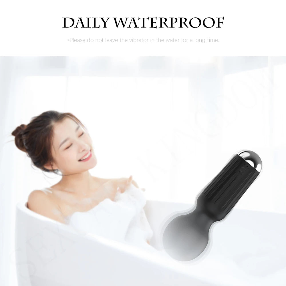 Strong Motors Vibrators Mini AV Wand 20 Modes Sticks Small Portable G-spot Clitoral Stimulator Female Masturbator Adult Sex Toys