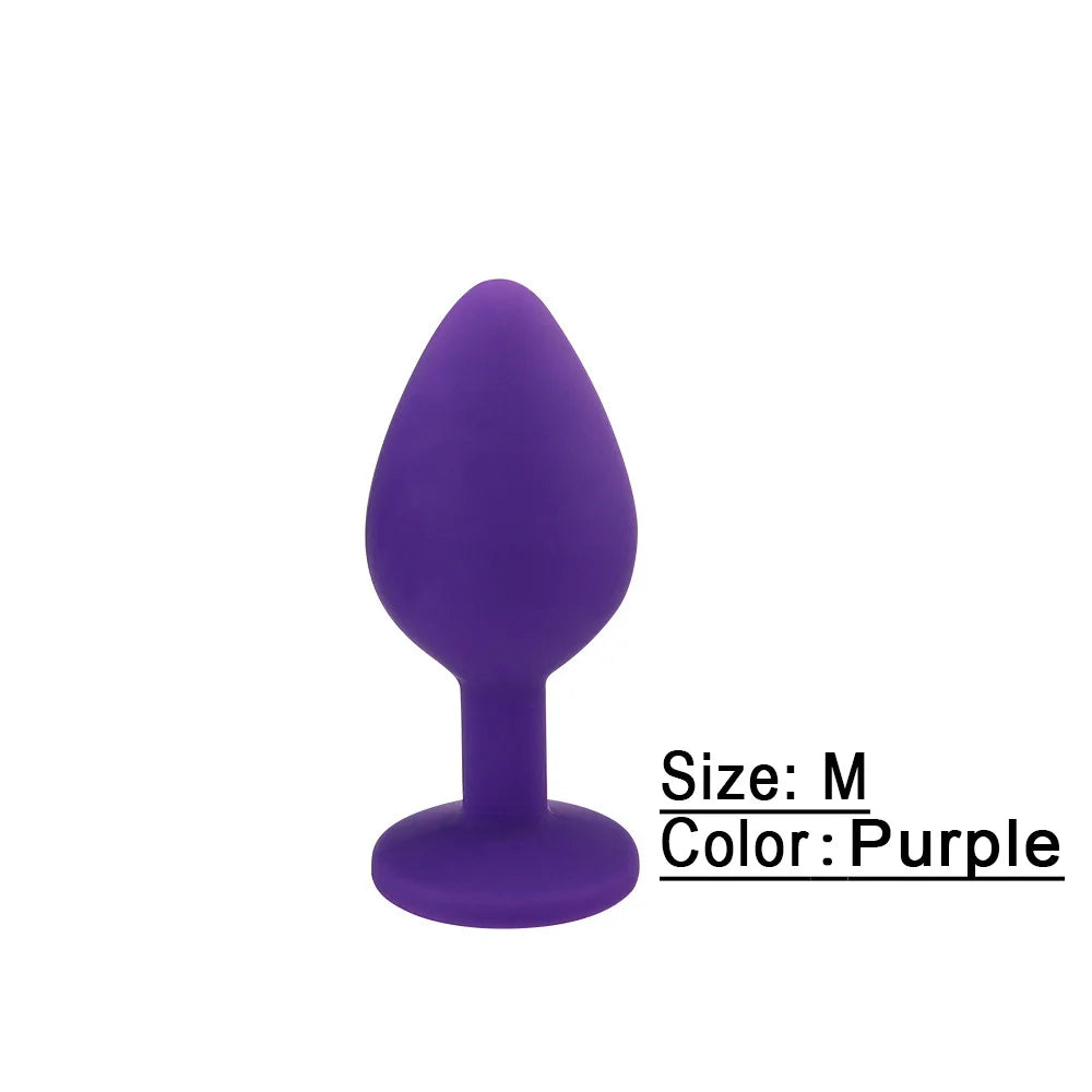 Silicone Anal Plug Unisex Sex Stopper Adult Sex Toys Men/Women Prostate Massager Anal Trainer Butt Plugs for Couples/Gay