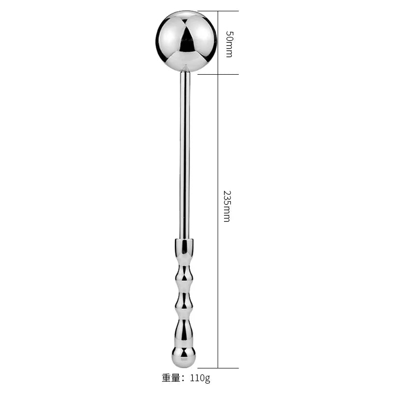 Male Stainless Steel Anal Plug Butt Anal Beads G Spot Wand Male Prostate Massage Stick Double Dildo Vagina Adult Sex Toys