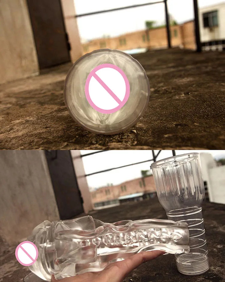 Vagina Real Pussy Aircraft Cup Male Masturbator Silicone Artificial Vagina Mouth  Oral Sex Masculino Erotic Toy Sex Toys for Men