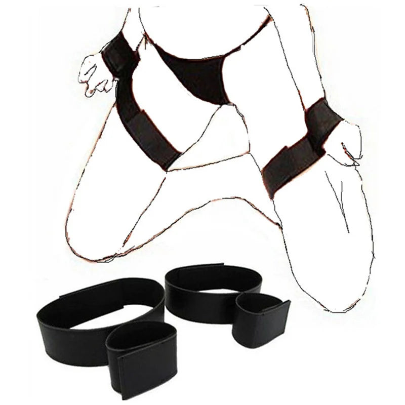 BDSM Bondage Gear Set Handcuffs Ankle Cuff Restraints Sex Toys for Women Men Couples Adult Games Erotic Furniture Accessories