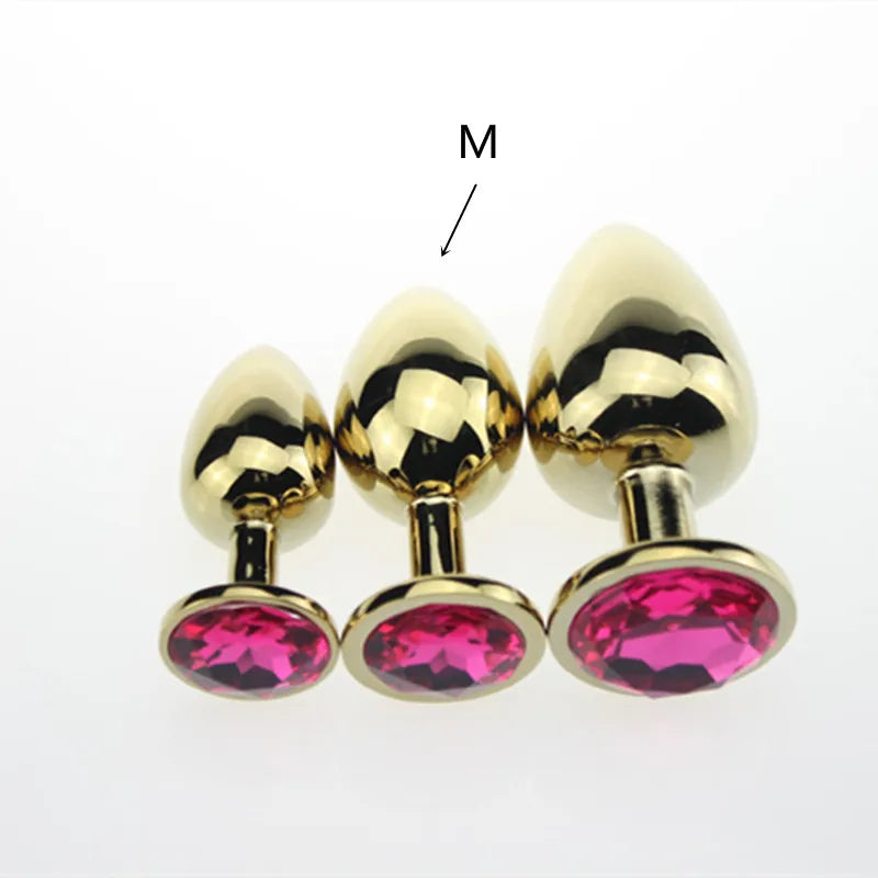 3 Size Anal plug S/M/L Stainless Steel Metal Anal Plug Sex Toys for Adults Female/Male Dildo Anal toys Women Men Gay Butt Plug