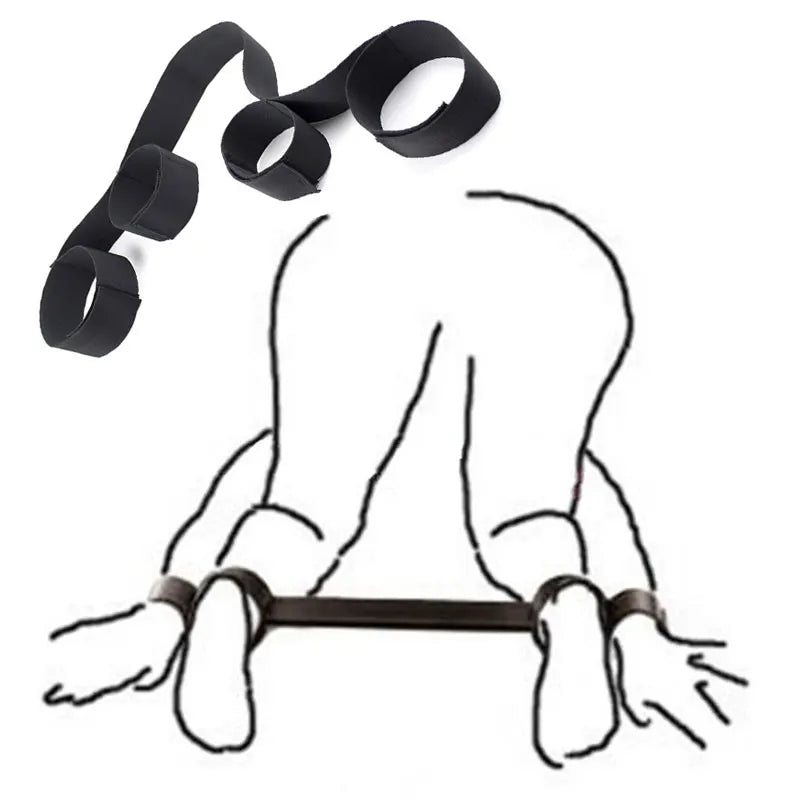 BDSM Bondage Gear Set Handcuffs Ankle Cuff Restraints Sex Toys for Women Men Couples Adult Games Erotic Furniture Accessories
