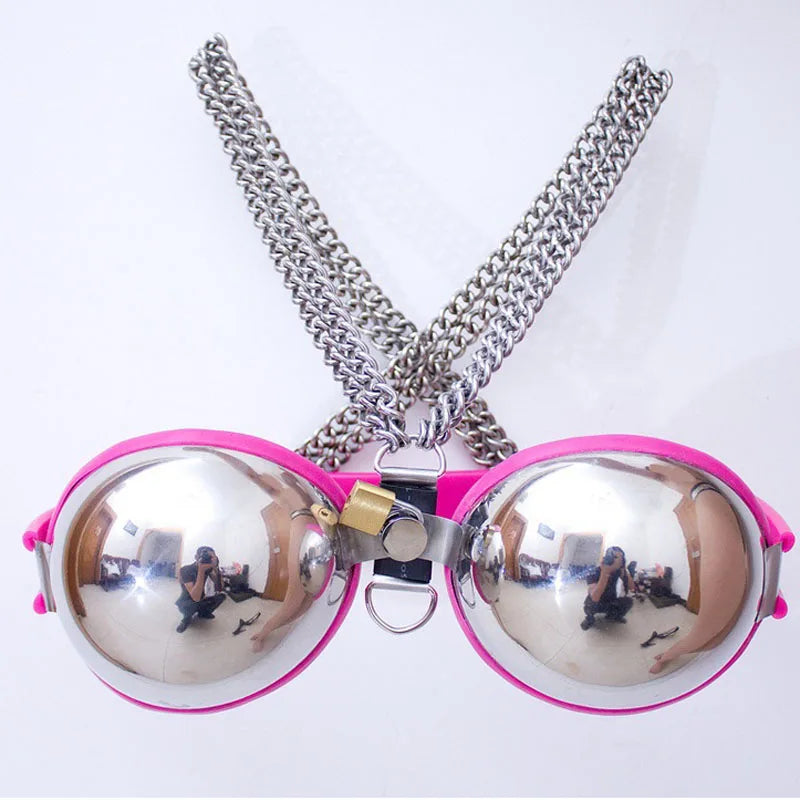 Stainless Steel Bra Breast Bondage Limit Chastity Belt Bdsm Products Cosplay Adult Games Sex Toys For Women Restraints