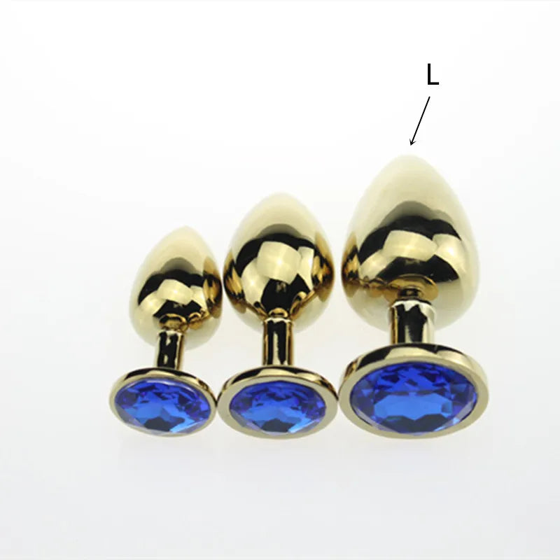3 Size Anal plug S/M/L Stainless Steel Metal Anal Plug Sex Toys for Adults Female/Male Dildo Anal toys Women Men Gay Butt Plug