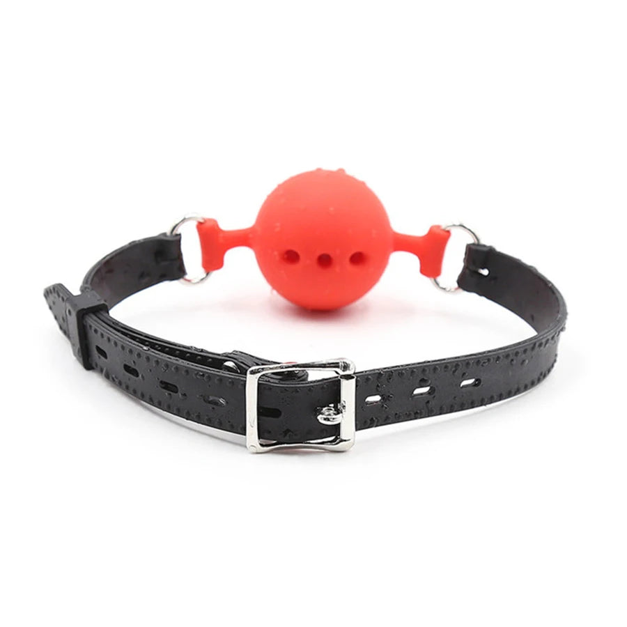 BDSM Bondage Adjustable Handcuffs Ankle with Stainless Steel Open Legs Pu Leather Set Silicone Mouth Gags for Couple Sex Games