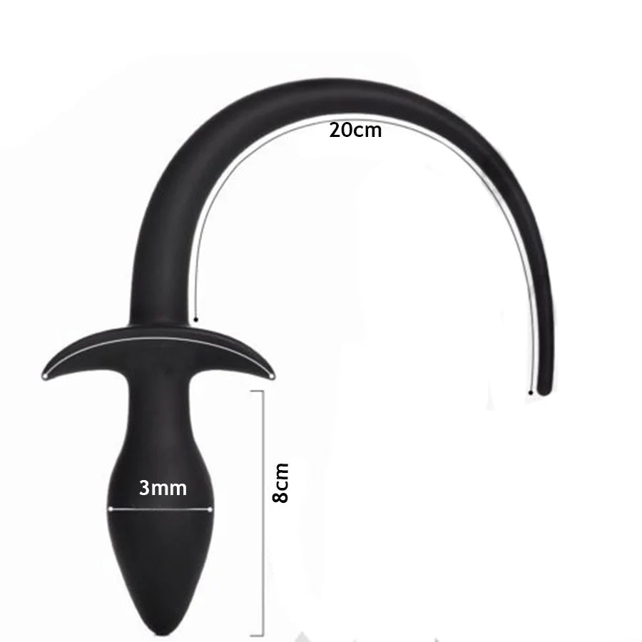 Dog Tail Anal Plug Silicone Butt Plug Puppy Play Anal Accessories Sex Toy for Adult18+ Woman Men Role Play Pup Tail Sex Shop Toy