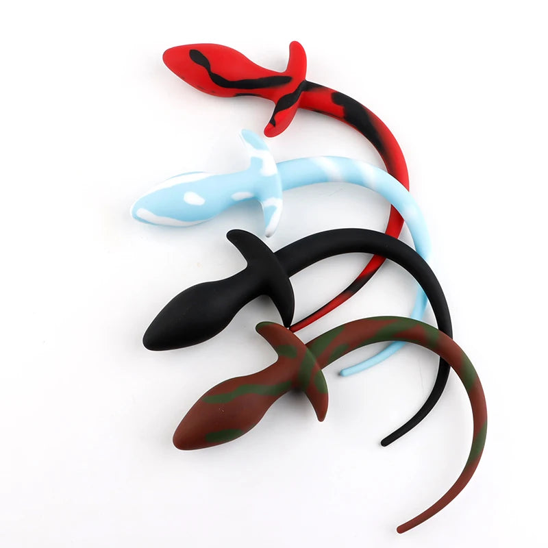 Pig tail silicone Butt plug sex toy adult product for woman,anal plug dog tails Slave cosplay submisson piggy girl Puppy Play