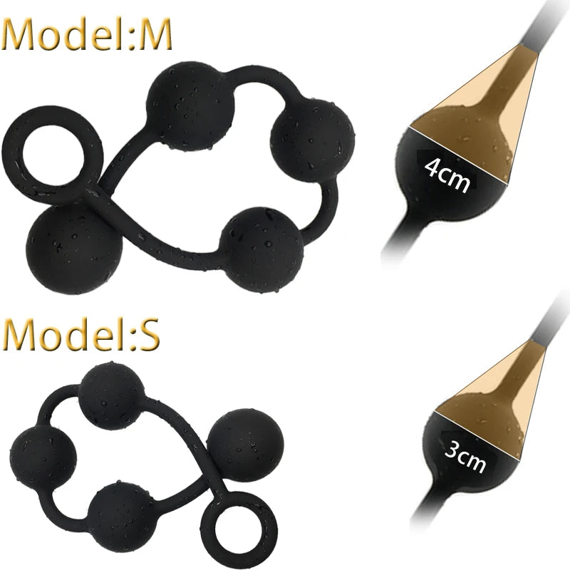 silicone big anal beads balls butt plug toy adults erotic sex toys for women anus masturbator dilatodor expander