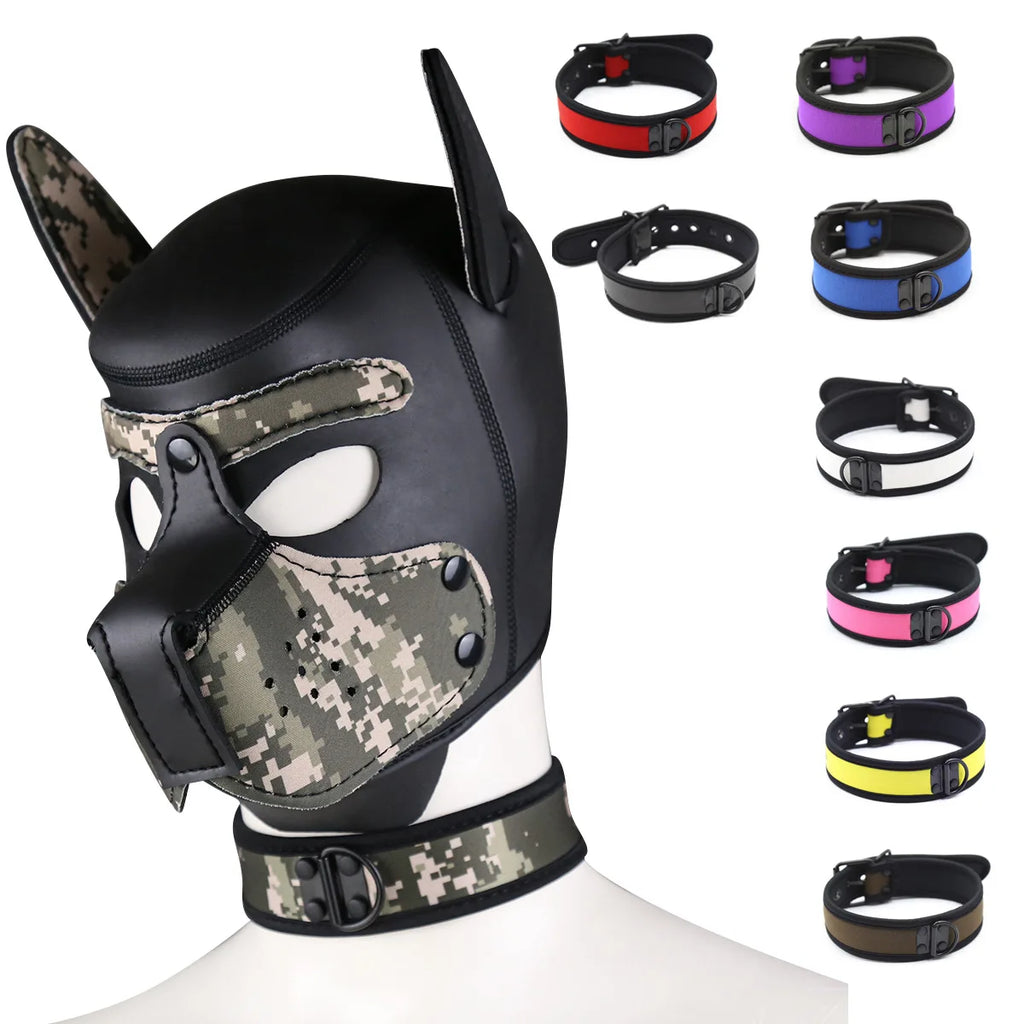 SM Games Puppy Play Collars For Adults Set BDSM Lingerie Dog Role Play Collar For Bondage Necklace Cosplay Flirting For Couples