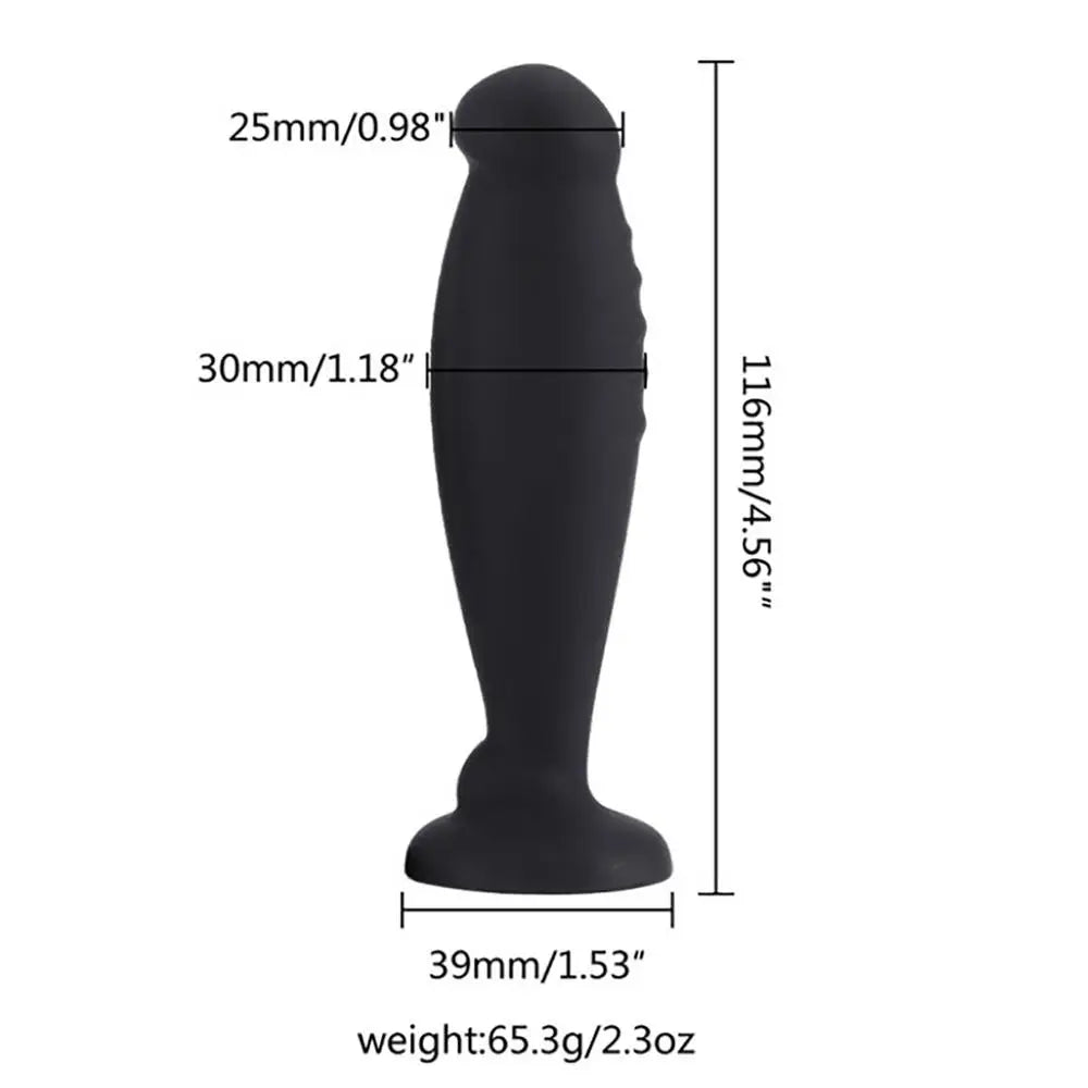 Adult Erotic Products Dildo Silicone G-Spot Stimulation Anal Dilator Anal Plug with Suction Cup Sex Toys Masturbator for Couples