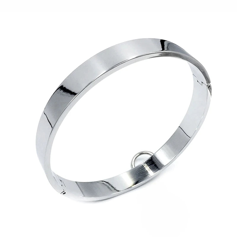 Dia 14cm Metal Neck Sex Collar Adult BDSM Slave Role Play metal Collar For Men Sex Games Couple Sex Bandage Drop shipping