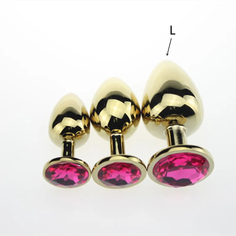 3 Size Anal plug S/M/L Stainless Steel Metal Anal Plug Sex Toys for Adults Female/Male Dildo Anal toys Women Men Gay Butt Plug