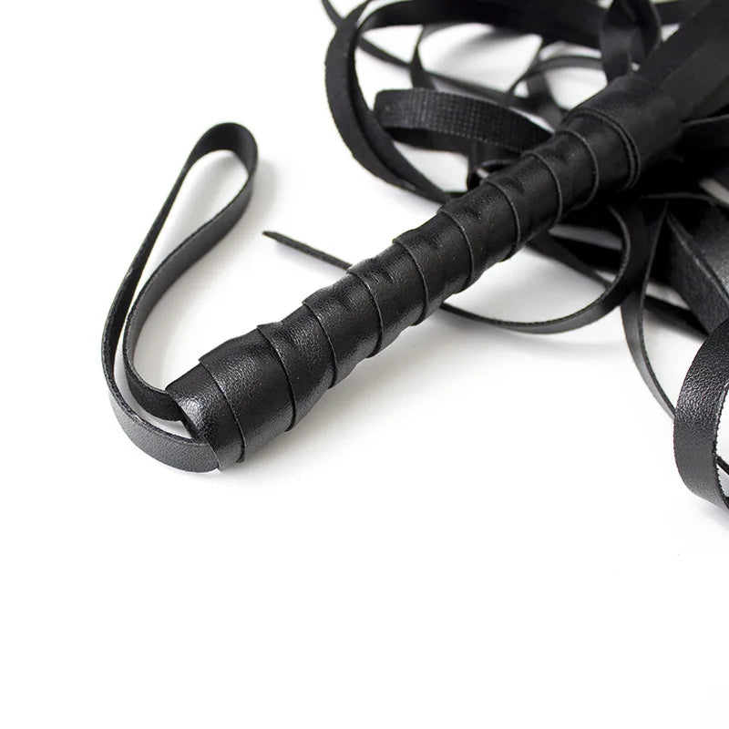 Restraint Flogger Adult Whip BDSM Sex Play Paddle with Tassels Role Play Slaves Punishment Spanking Whip for Couples Gay Flirt