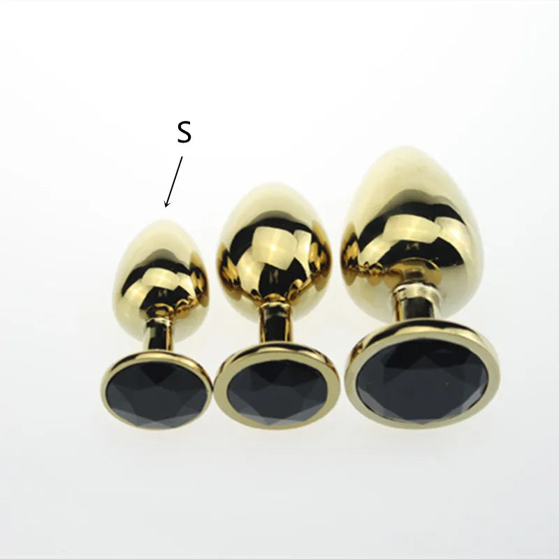 3 Size Anal plug S/M/L Stainless Steel Metal Anal Plug Sex Toys for Adults Female/Male Dildo Anal toys Women Men Gay Butt Plug