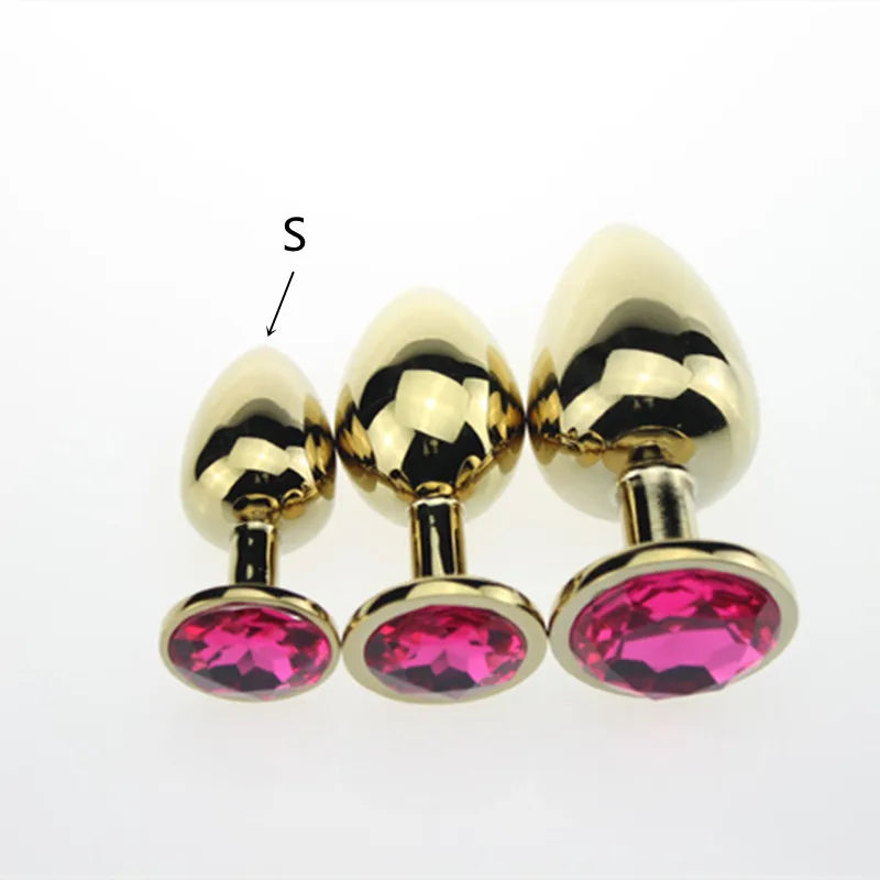 3 Size Anal plug S/M/L Stainless Steel Metal Anal Plug Sex Toys for Adults Female/Male Dildo Anal toys Women Men Gay Butt Plug