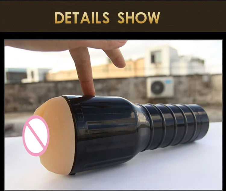 Vagina Real Pussy Aircraft Cup Male Masturbator Silicone Artificial Vagina Mouth  Oral Sex Masculino Erotic Toy Sex Toys for Men