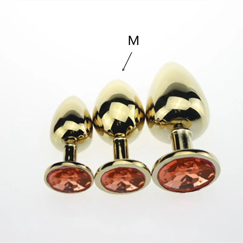 3 Size Anal plug S/M/L Stainless Steel Metal Anal Plug Sex Toys for Adults Female/Male Dildo Anal toys Women Men Gay Butt Plug