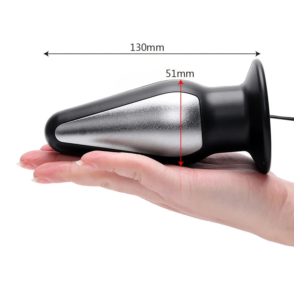Electro Shock Big Anal Plug Penis Cock Ring Nipple Sucker Adult Game Sex Toys For Women Men Electric Shock Masturbation Orgasm
