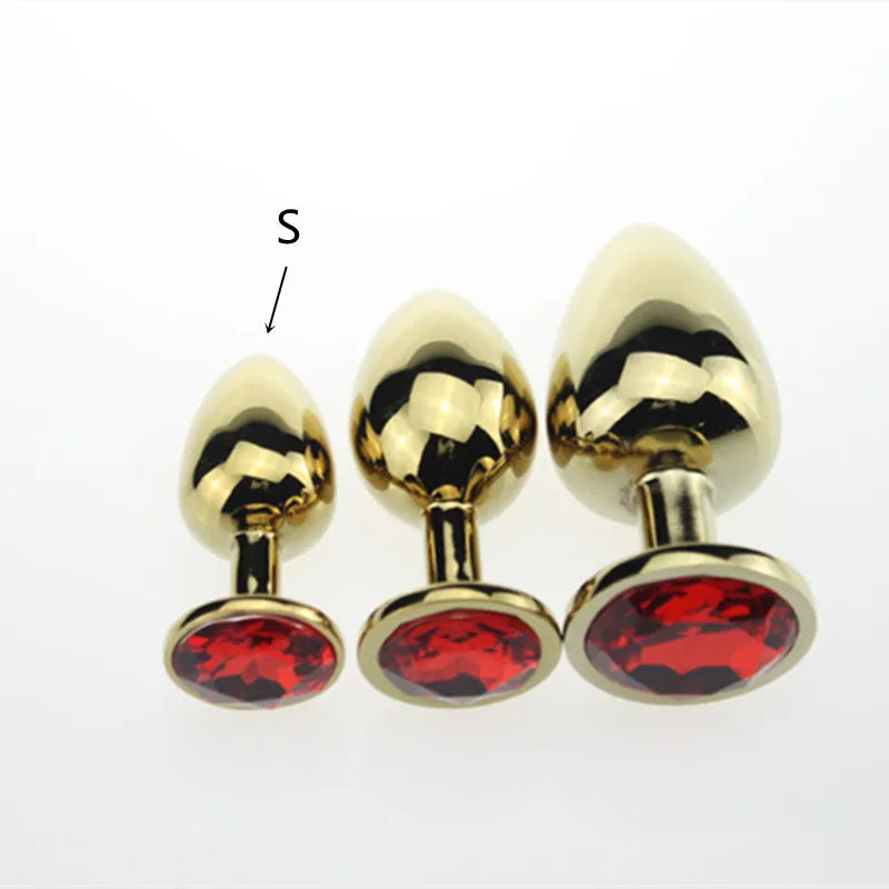 3 Size Anal plug S/M/L Stainless Steel Metal Anal Plug Sex Toys for Adults Female/Male Dildo Anal toys Women Men Gay Butt Plug