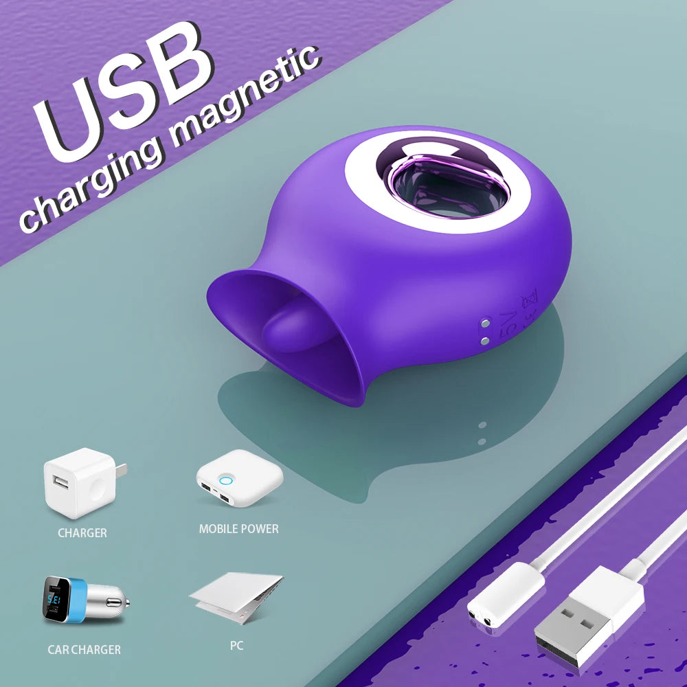 Vibrator for Women G-Spot Licking Dildo Clit Nipple Stimulator Oral Tongue Pussy Vagina Sex Toys for Women Female Masturbation