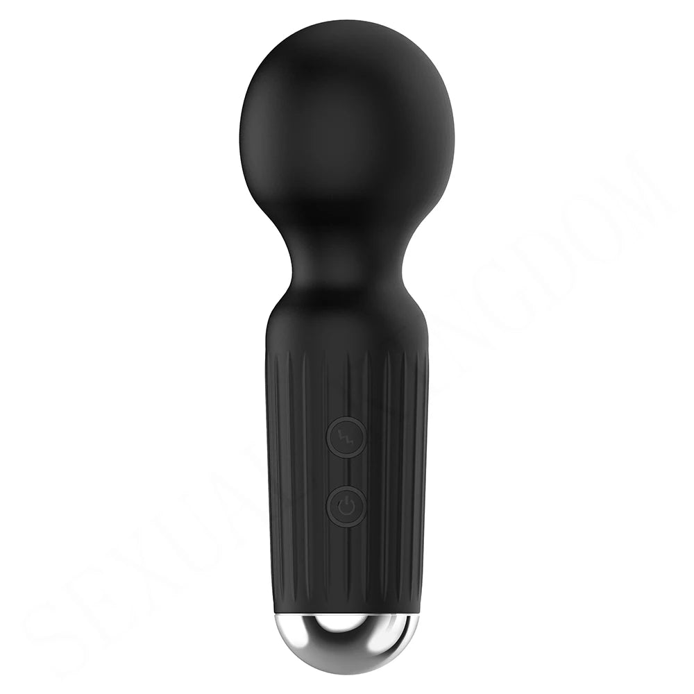 Strong Motors Vibrators Mini AV Wand 20 Modes Sticks Small Portable G-spot Clitoral Stimulator Female Masturbator Adult Sex Toys