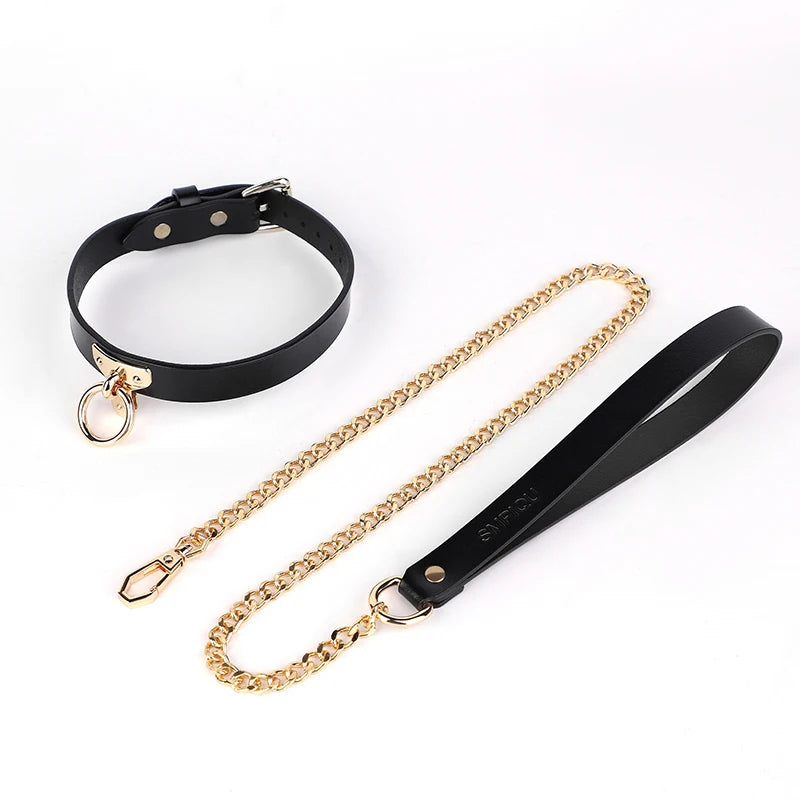 sm props bondage leather collar slave bed neck bondage with belt BDSM erotic sex toys women couple adult games