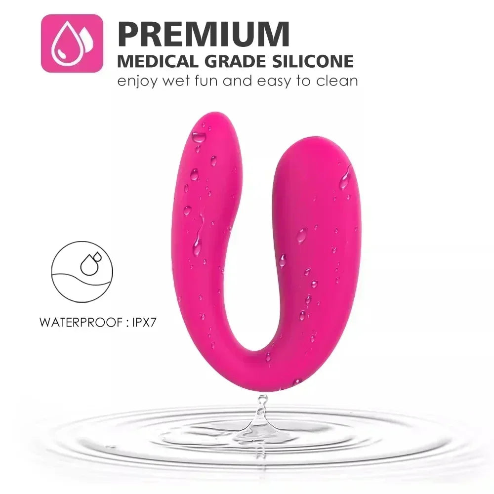Mini U-shaped Vibrator Female Vaginal Anal Stimulator Clitoral Masturbator G-spot Massager Couple Vibrating Egg Female Sex Toys