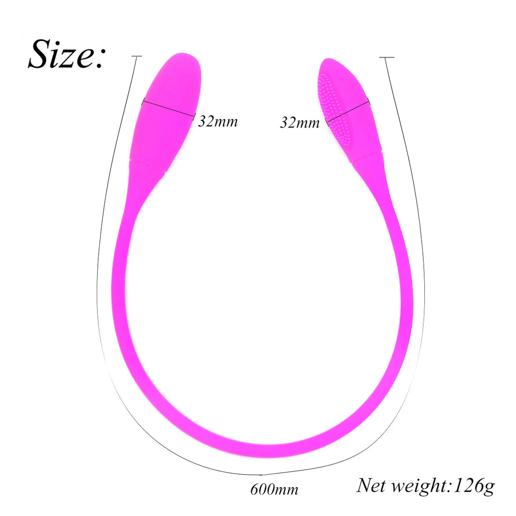 Double-headed Sex Toys for Women Vagina Clitoris Stimulate Vibrator Couple Resonance Masturbator Adult Toys Female Erotic Sextoy