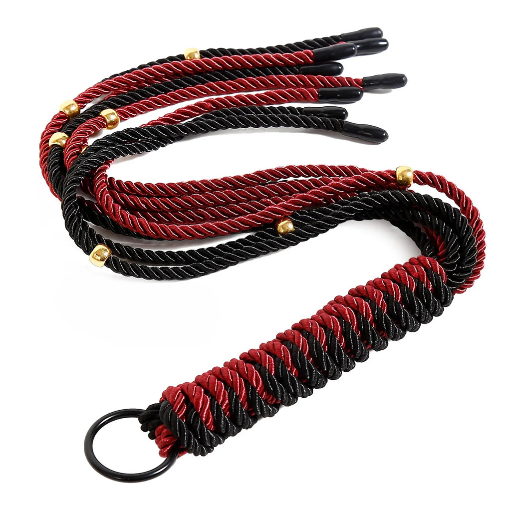 New 64cm Long BDSM Sex Whips Braided Tails Long Handle Wrapped Whips Female Sex Toys for Couples Erotic Adult Flirting Tools