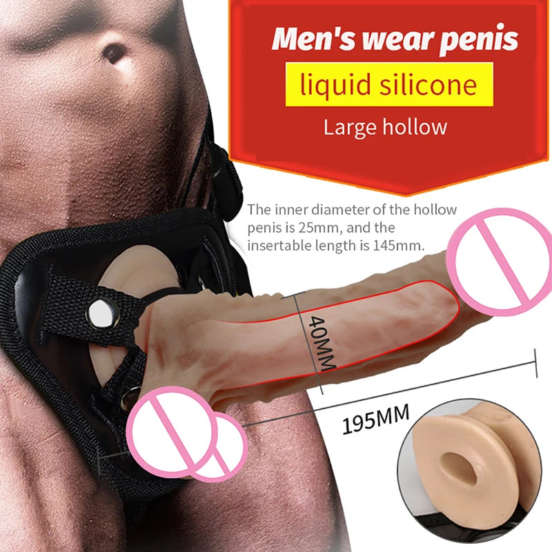 Strapon Dildo for Women Suction Cup Realistic Strap-On Dildo Huge Penis Belt Sexual Harness Strap On Anal Sex Toy for Lesbian