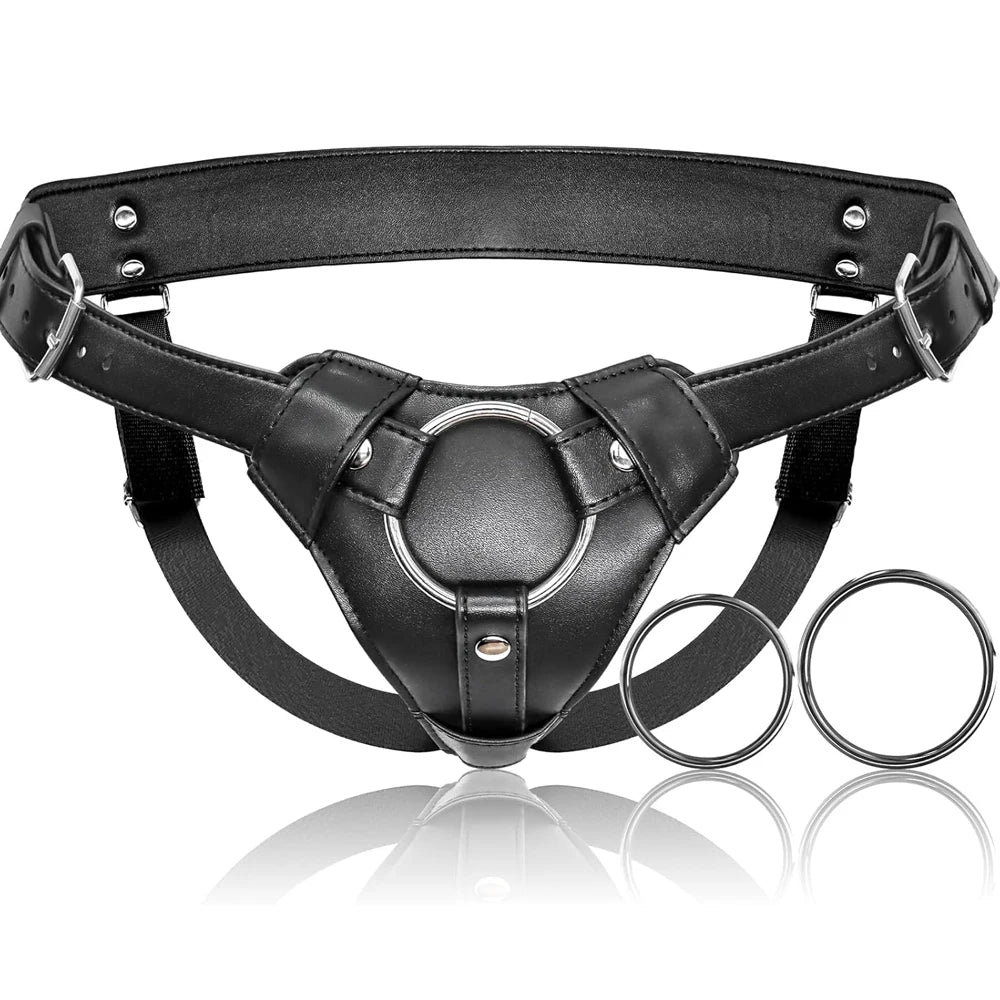 Strap On Dildo Harness Adult Sex Toys for Women Men Pegging Dildo Adjustable Waist and Thigh Soft Nylon Vegan Leather Belt toys