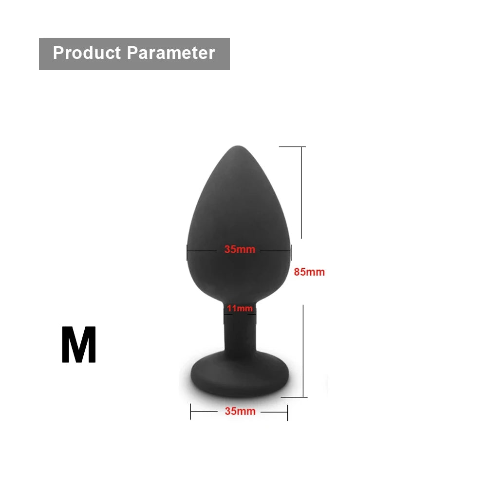 S/M/L Sexy Toys Anal Plug Butt Vibrator Women/Men Soft Silicone Erotic Anal Plug Training Adults Sex Toys for Couple Women Gay