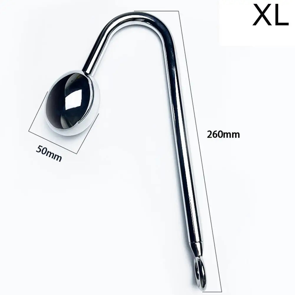 Stainless Steel Anal Hook Anus balls Metal Anal Dilator Butt Plug Big Anal Beads prostate massager insert Anal sex toy for Adult