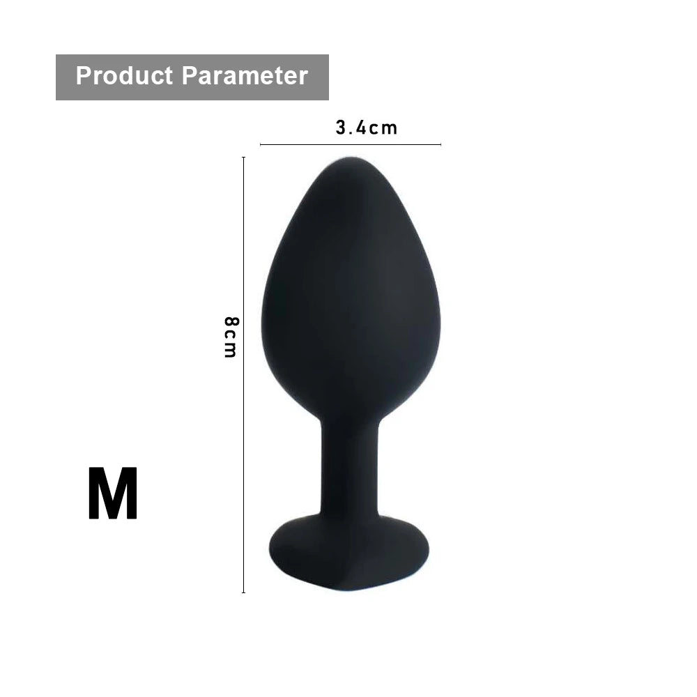 S/M/L Sexy Toys Anal Plug Butt Vibrator Women/Men Soft Silicone Erotic Anal Plug Training Adults Sex Toys for Couple Women Gay